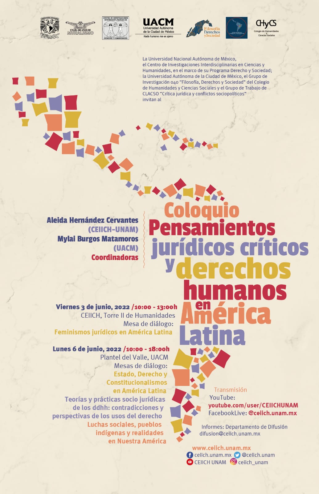 Coloquio Pensaminetos jurídicos críticos y derechos hymanos en América Latina