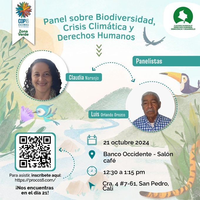 Panel Biodiversidad, crisis climática y derechos humanos