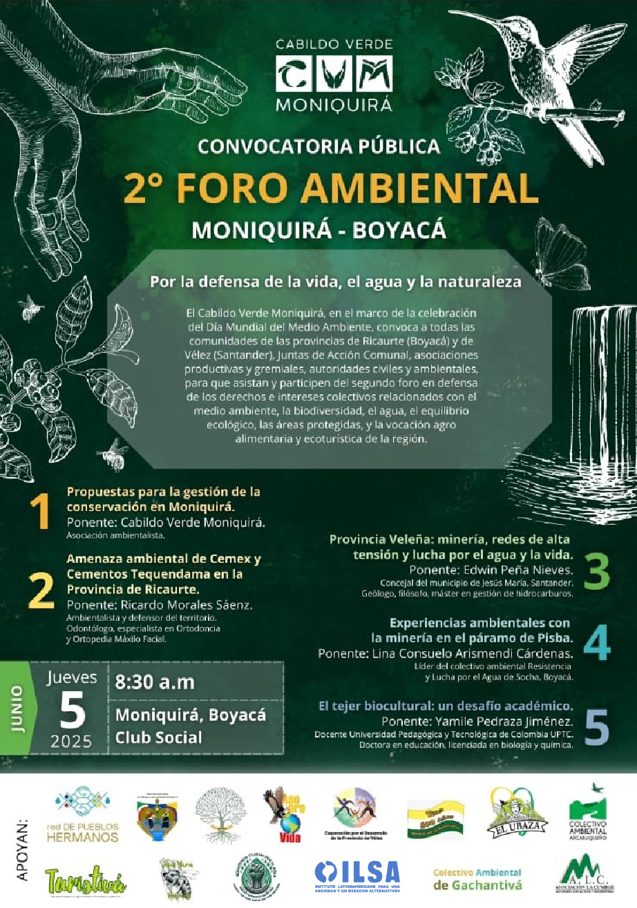 Convocatoria pública – Segundo Foro Ambiental